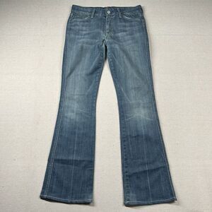 7 for All Mankind Jeans Womens 30x31 A Pocket Denim Flare Boot Western Embroider